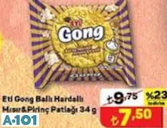 ETİ GONG BALLI HARDALLI MISIR&PİRİNÇ PATLAĞI 34 G